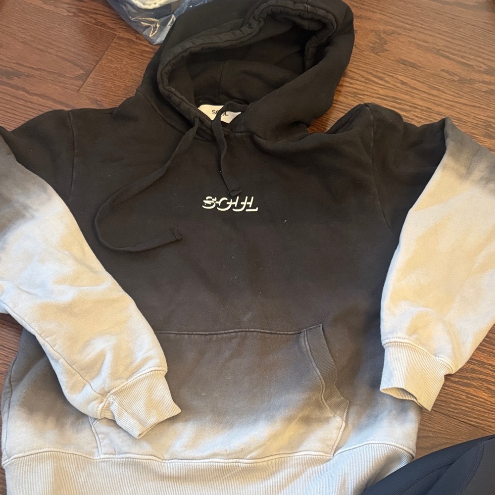 SOULCYCLE Black and Gray Hoodie